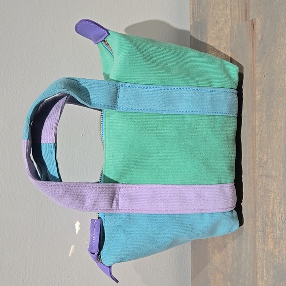 Clare V. Corduroy Bag Lottie Patchwork Pinwhale Tote Handbag Purse Made in USA - Picture 1 of 7